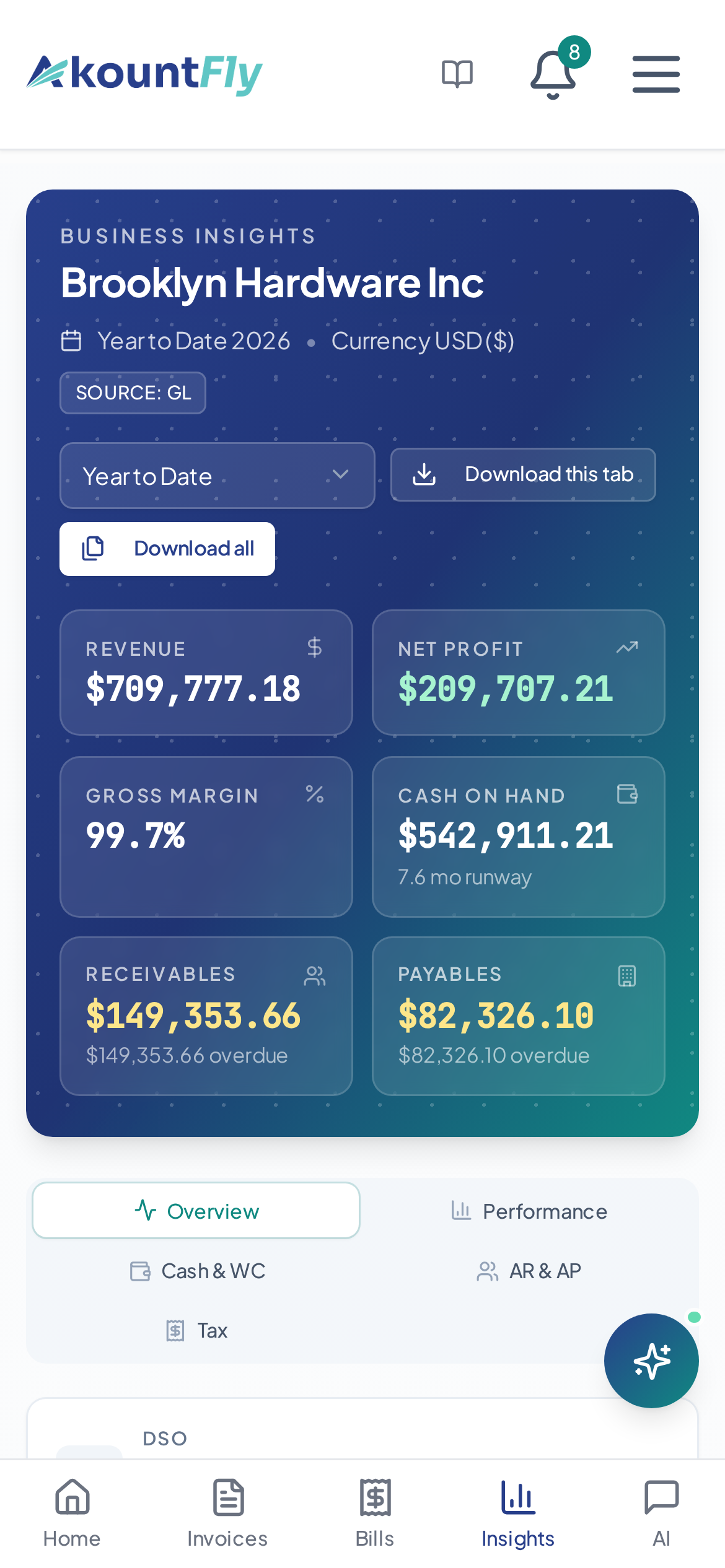 AkountFly mobile - Your money, live